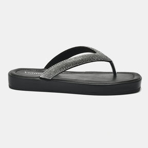 Chinelo Rasteiro Preto