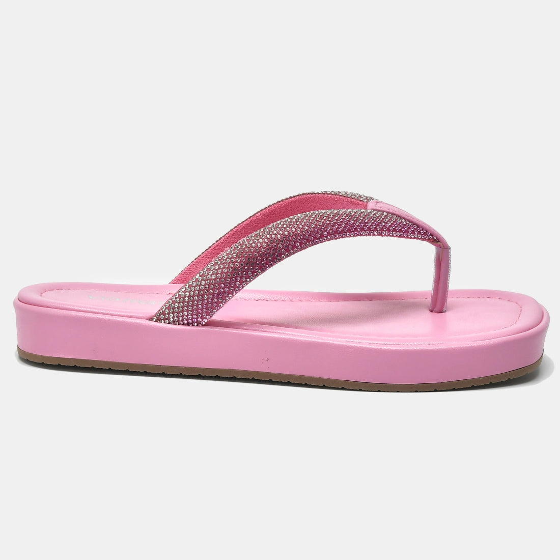 Chinelo Rasteiro Rosa