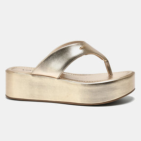 Chinelo Flatform Dourado