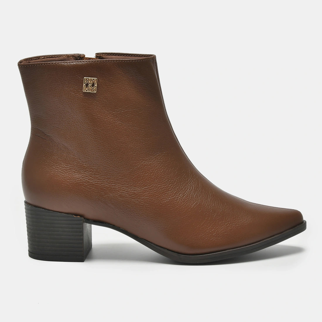 Bota Social Couro Marrom